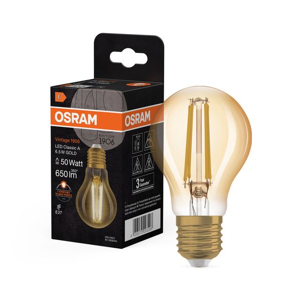 Vintage 1906 Classic A 50 Filament 6.5W 824 Gold E27 - , изображение 15