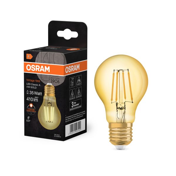 Vintage 1906 Classic A 35 Filament 4W 824 Gold E27 - , изображение 9