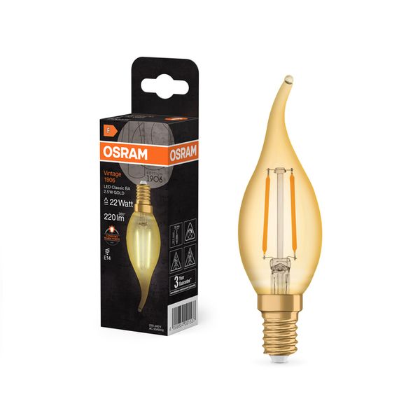 Vintage 1906 Classic BA 22 Filament 2.5W 824 Gold E14 - , изображение 9