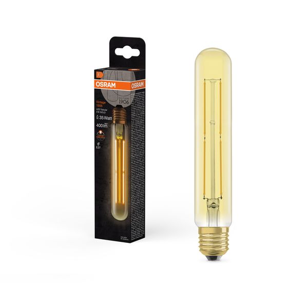 Vintage 1906 Tubular 35 Filament 4W 820 Gold E27 - , изображение 9