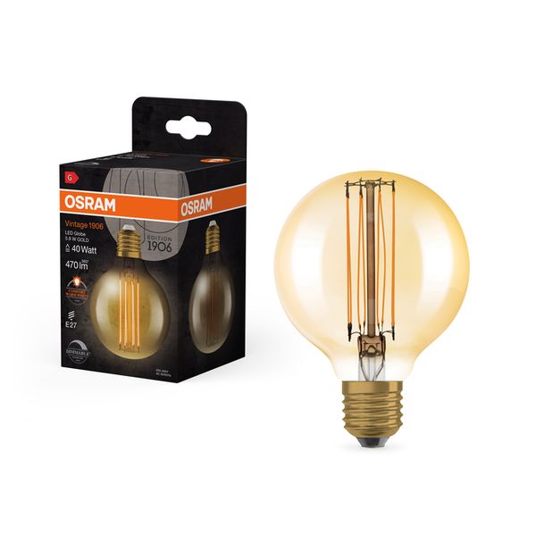 Vintage 1906 Globe 80 40 Filament DIM 5.8W 822 Gold E27 - , изображение 9