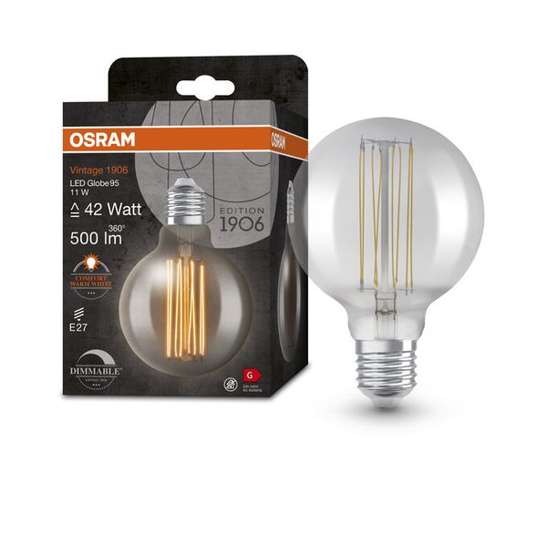 Vintage 1906 Globe 95 42 Filament DIM 11W 818 Smoke E27 - , изображение 9