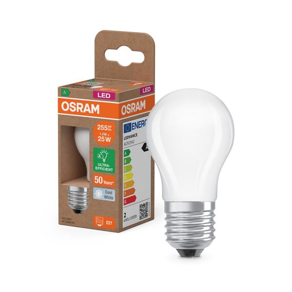 LED Classic P 25 Filament Energy efficiency class A 1.2W 840 Frosted E27 - , изображение 9