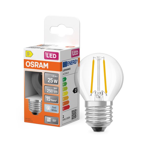 LED Star Classic P 25 Filament 1.8W 840 Clear E27 - , изображение 9