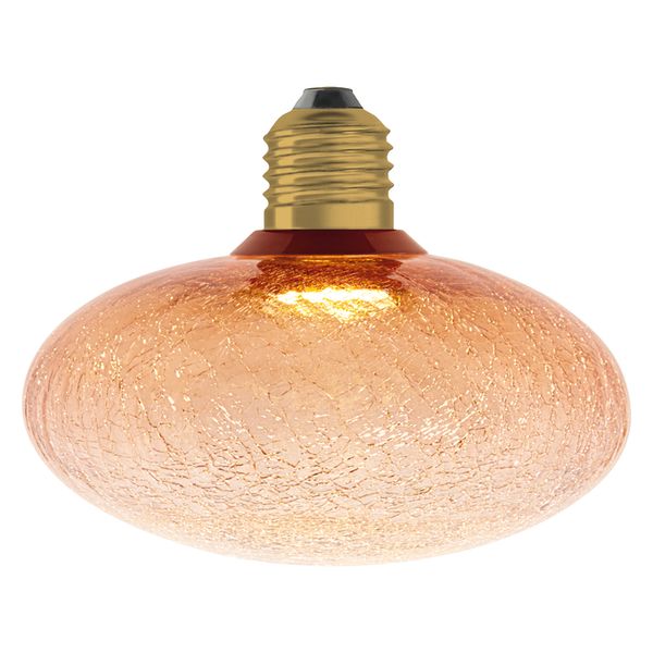 DECOR LED FLAT LAMP 3.5W 827 E27 Non-Dim IN CRACKED GLASS FLATTENED ORANGE - , изображение 13