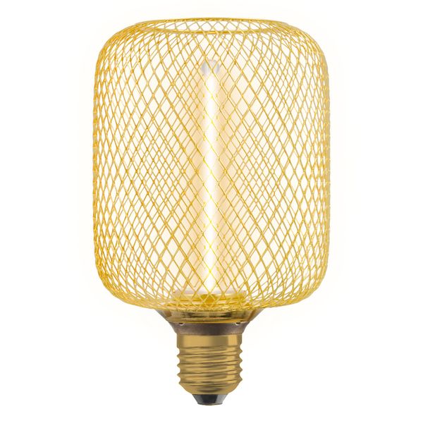 DECOR LED STRAW FILAMENT SQUARE 100 16 GOLD DIM 3.5W 818 E27 - , изображение 3