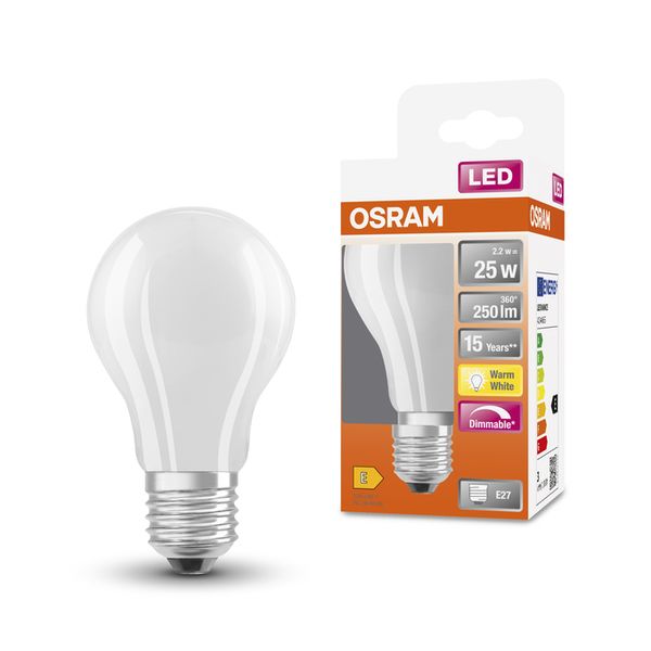 LED Superstar Classic A 25 DIM 2.2W 827 Frosted E27 - , изображение 5