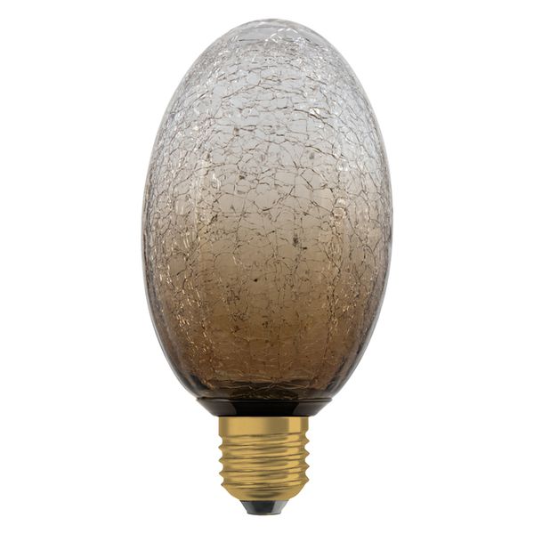 DECOR LED FLAT LAMP 3.5W 827 E27 Non-Dim IN CRACKED GLASS LONG BROWN - , изображение 5