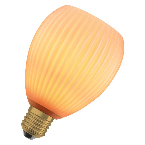 DECOR LED FLAT LAMP 3.5W 827 E27 Non-DIM IN COLOURED GLASS OVAL ORANGE - , изображение 15