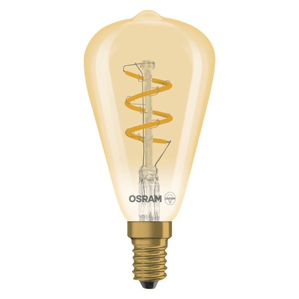Vintage 1906 Edison Spiral Filament DIM 2.8W 822 Gold E14 - , изображение 3
