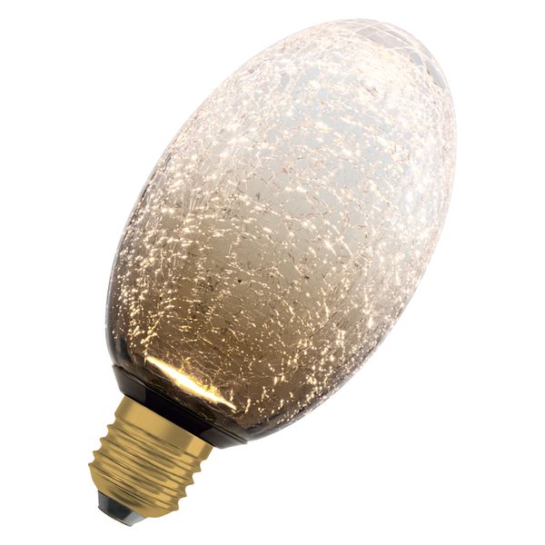 DECOR LED FLAT LAMP 3.5W 827 E27 Non-Dim IN CRACKED GLASS LONG BROWN - , изображение 15