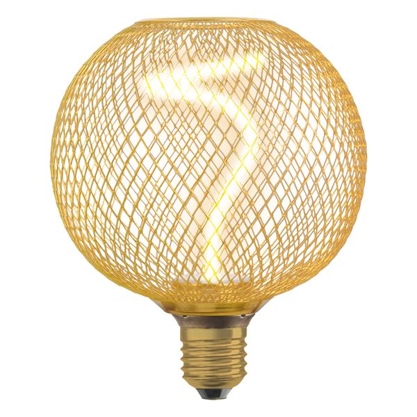 DECOR LED SPIRAL FILAMENT GLOBE 125 18 GOLD DIM 3.5W 818 E27 - , изображение 3