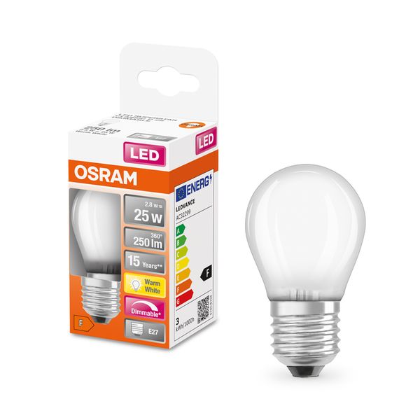 LED Superstar Classic P 25 DIM 2.8W 827 Frosted E27 - , изображение 5