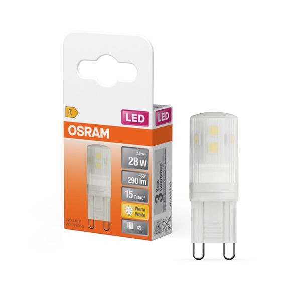LED PIN 28 300° 2.6W 827 Frosted G9 - , изображение 9