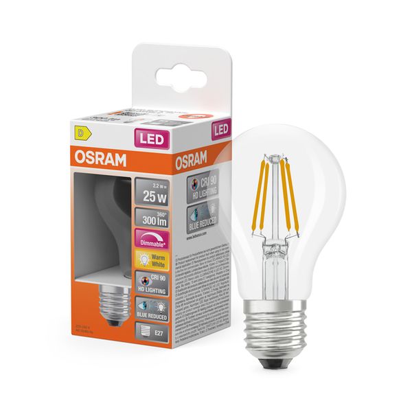 LED Superstar Plus Classic A 25 Filament DIM 2.2W 927 Clear E27 - , изображение 9