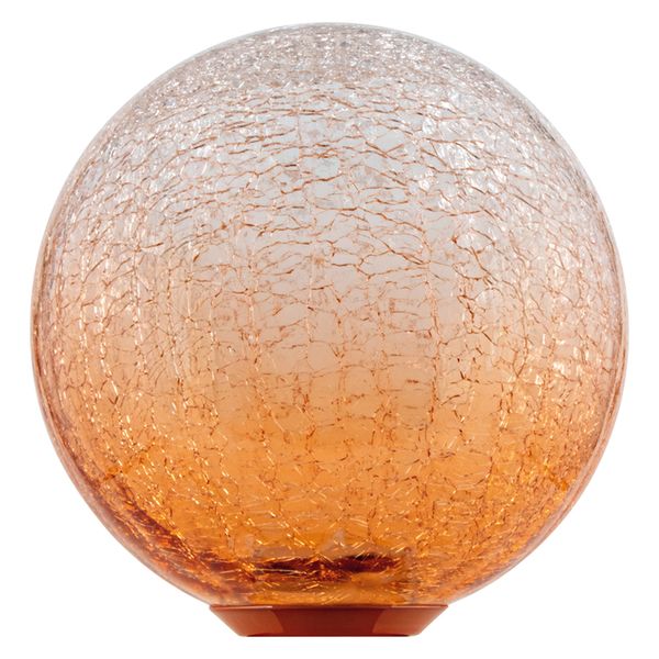 DECOR LED FLAT LAMP 3.5W 827 E27 Non-Dim IN CRACKED GLASS ROUND ORANGE - , изображение 7