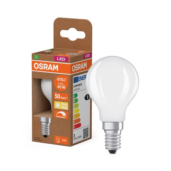 LED Classic P 40 DIM Energy efficiency class B 2.5W 827 Frosted E14 - , изображение 9