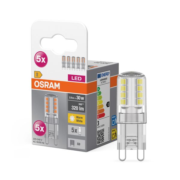 LED Base PIN 30 300° 2.6W 827 Clear G9 - , изображение 9