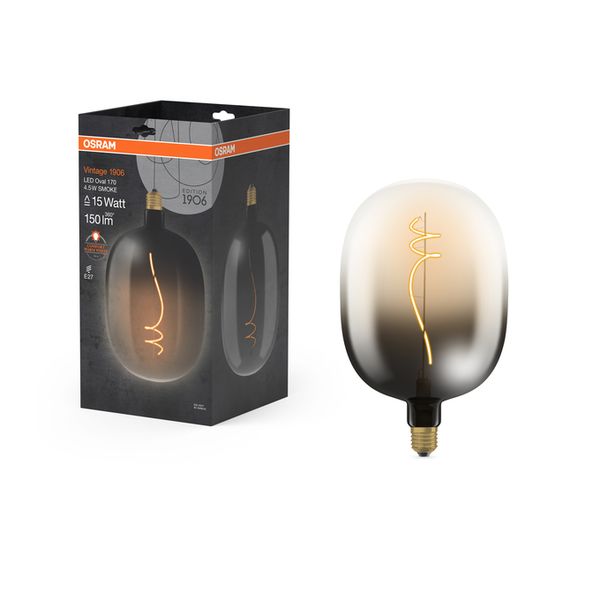 Vintage 1906 Big Oval 15 Filament Magnetic 4.5W 818 Smoke E27 - , изображение 6
