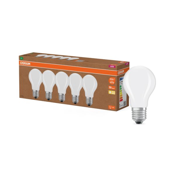 LED Classic A 60 Filament Energy efficiency class A 3.8W 827 Frosted E27 - , изображение 9