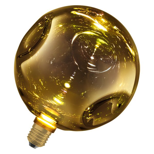 DECOR LED FLAT LAMP 3.5W 827 E27 Non-DIM IN ELECTRO GLASS LARGE GOLD - , изображение 17