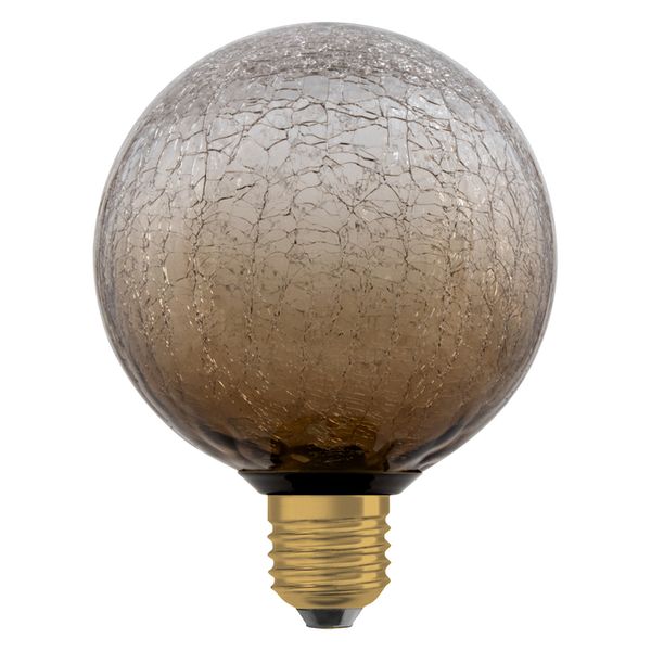 DECOR LED FLAT LAMP 3.5W 827 E27 Non-Dim IN CRACKED GLASS ROUND BROWN - , изображение 5