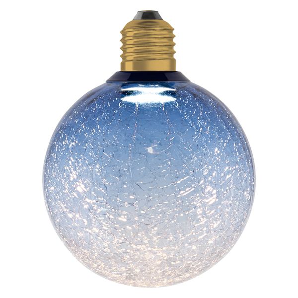 DECOR LED FLAT LAMP 3.5W 827 E27 Non-Dim IN CRACKED GLASS ROUND BLUE - , изображение 13