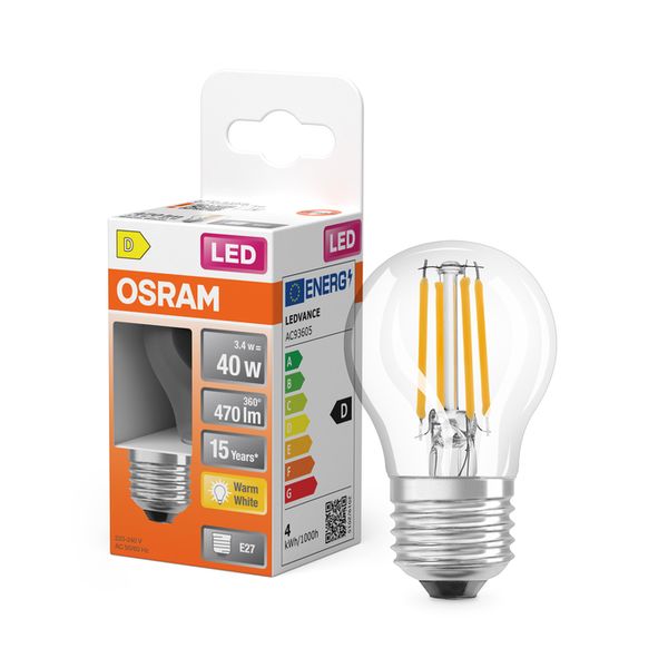 LED Star Classic P 40 Filament 3.4W 827 Clear E27 - , изображение 9