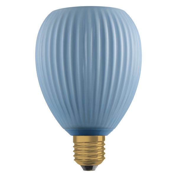 DECOR LED FLAT LAMP 3.5W 827 E27 Non-DIM IN COLOURED GLASS OVAL BLUE - , изображение 5