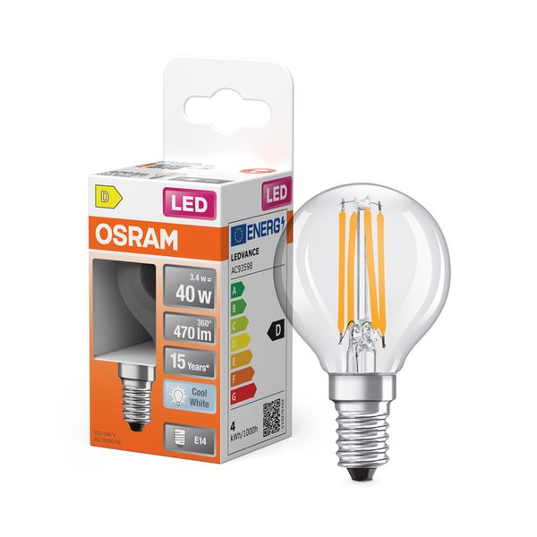 LED Star Classic P 40 Filament 3.4W 840 Clear E14 - , изображение 5