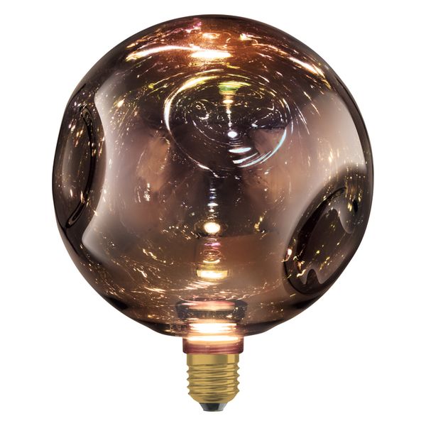 DECOR LED FLAT LAMP 3.5W 827 E27 Non-DIM IN ELECTRO GLASS LARGE BLACK - , изображение 15
