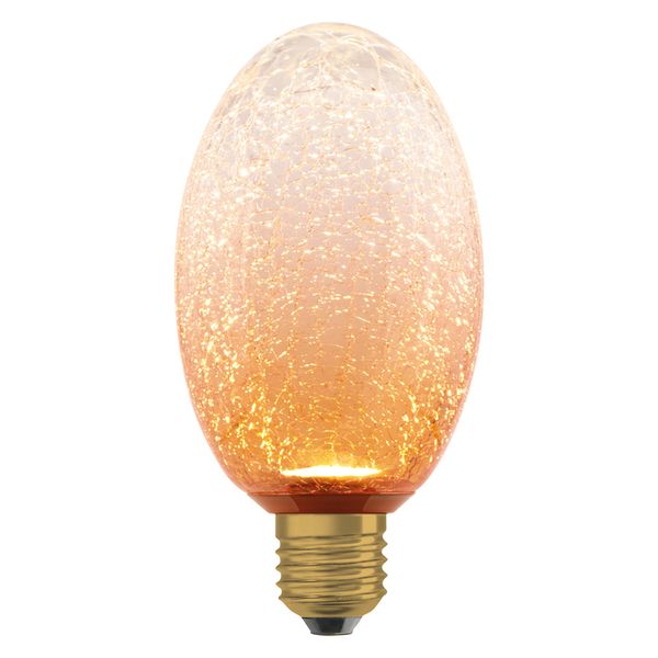 DECOR LED FLAT LAMP 3.5W 827 E27 Non-Dim IN CRACKED GLASS LONG ORANGE - , изображение 17