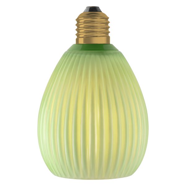 DECOR LED FLAT LAMP 3.5W 827 E27 Non-DIM IN COLOURED GLASS OVAL GREEN - , изображение 13