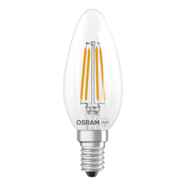 LED Classic B 60 Filament Energy efficiency class A 3.8W 840 Clear E14 - , изображение 3