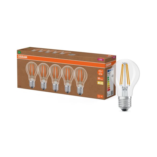 LED Classic A 60 Filament Energy efficiency class A 3.8W 827 Clear E27 - , изображение 9