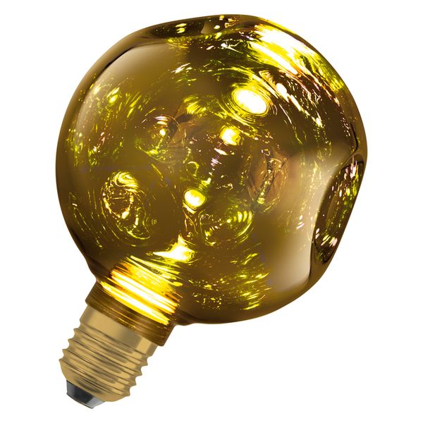 DECOR LED FLAT LAMP 3.5W 827 E27 Non-DIM IN ELECTRO GLASS SMALL GOLD - , изображение 17