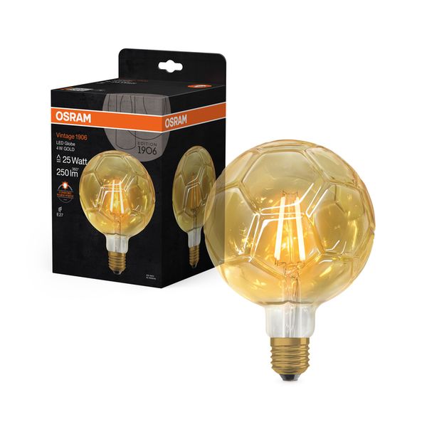 Vintage 1906 Globe 35 Filament SOCCER 4W 818 Clear Gold E27 - , изображение 18