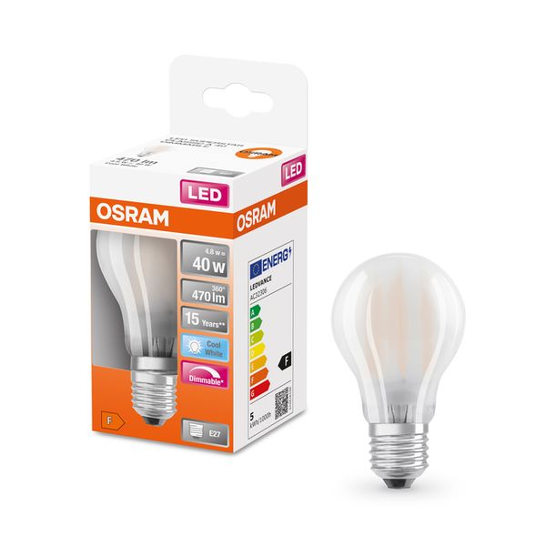 LED Superstar Classic A 40 DIM 4.8W 840 Frosted E27 - , изображение 7