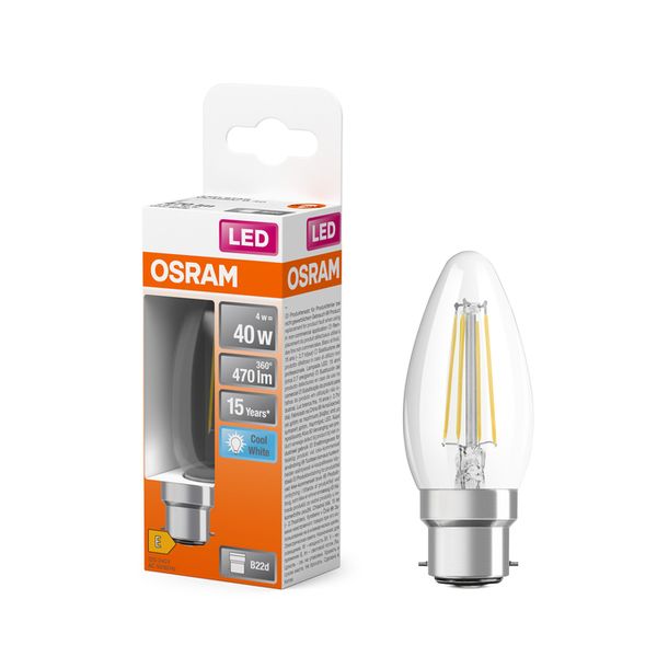 LED Star Classic B 40 Filament 4W 840 Clear B22d - , изображение 5