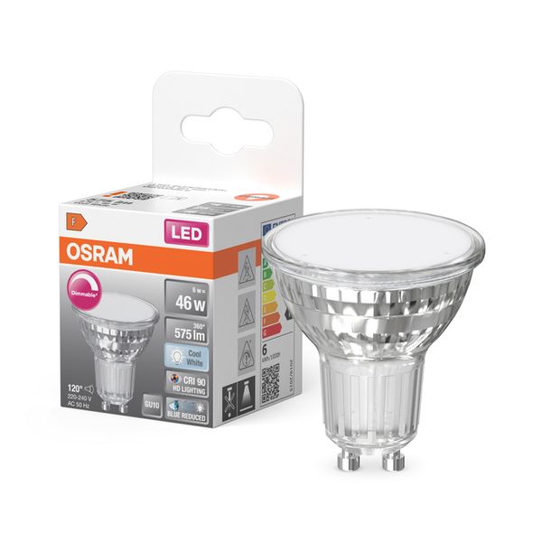 LED Superstar Plus PAR16 80 120° DIM 6W 940 GU10 - , изображение 5