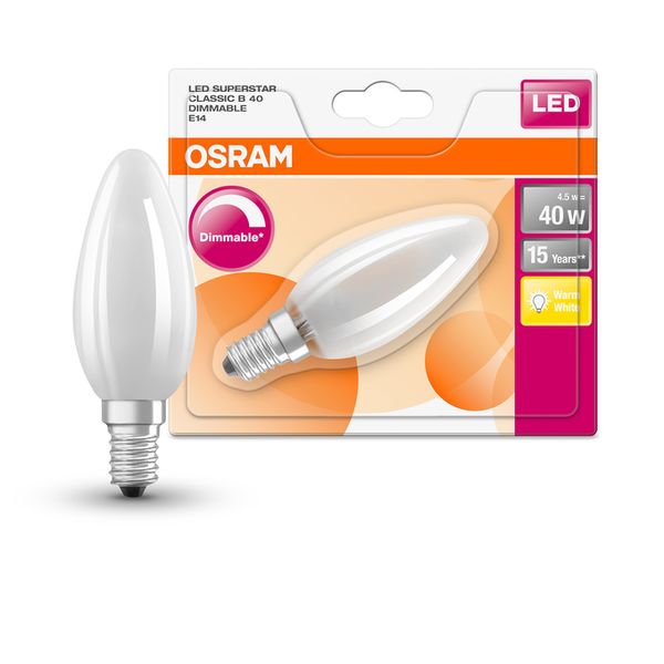 LED Superstar Classic B 40 DIM 4.8W 827 Frosted E14 - , изображение 7