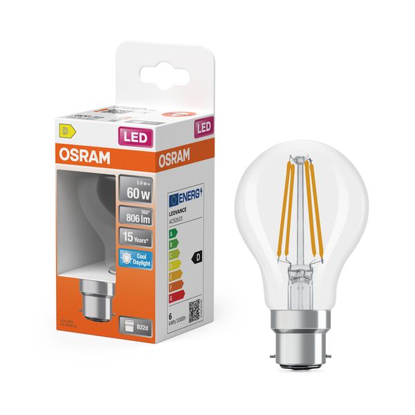 LED Star Classic A 60 Filament 5.9W 865 Clear B22d - , изображение 9