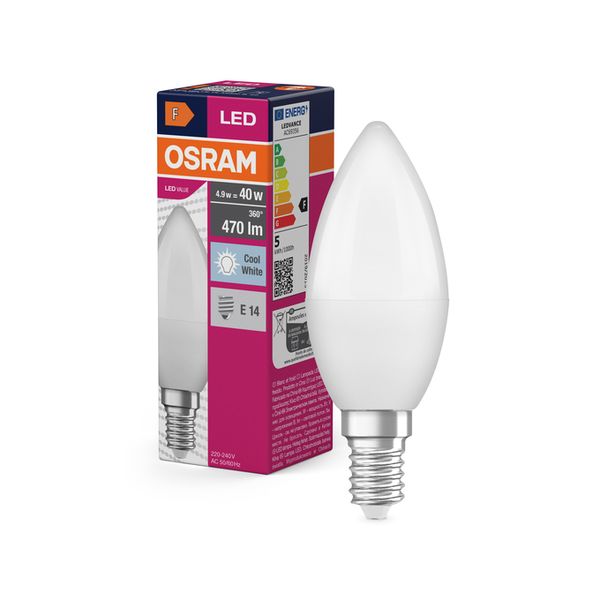 LED Value Classic B 40 4.9W 840 Frosted E14 - , изображение 9