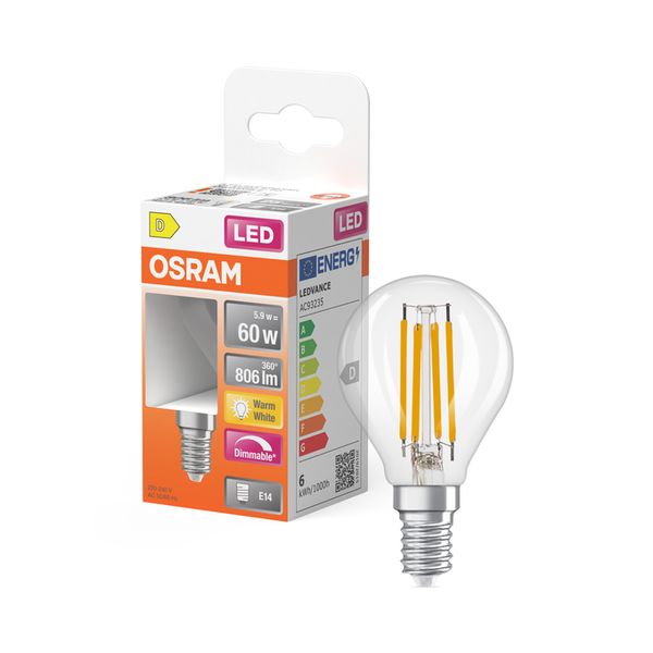 LED Superstar Classic P 60 Filament DIM 5.9W 827 Clear E14 - , изображение 9