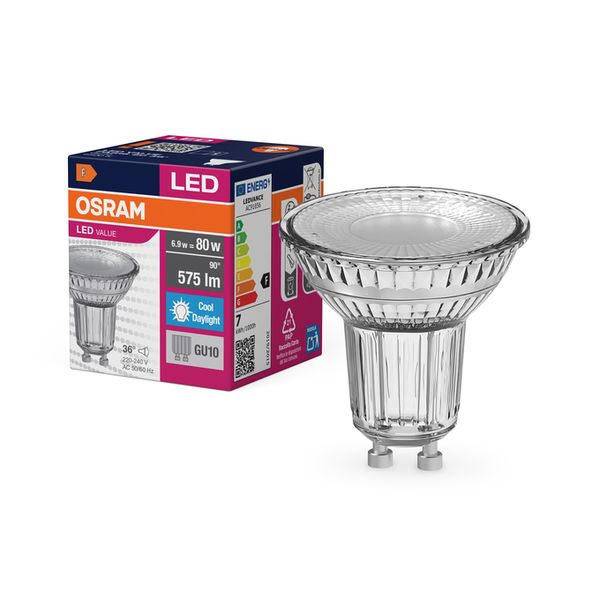 LED Value PAR16 80 36° 6.9W 865 GU10 - , изображение 5