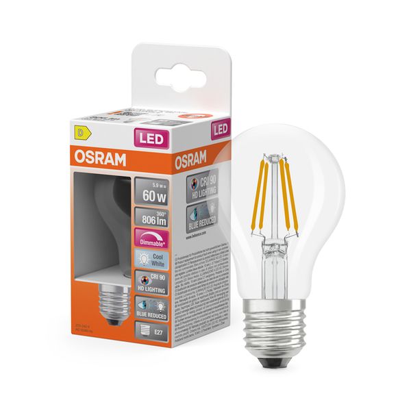 LED Superstar Plus Classic A 60 Filament DIM 5.9W 940 Clear E27 - , изображение 7