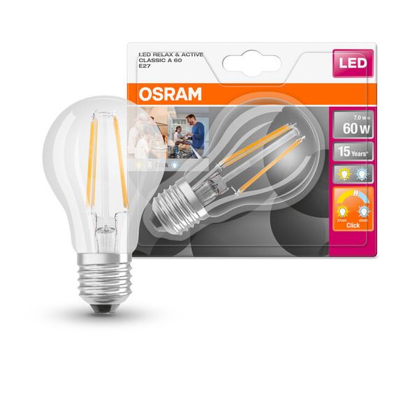LED Superstar Plus Classic A 60 Filament Active/Relax 7W 827/840 E27 - , изображение 11