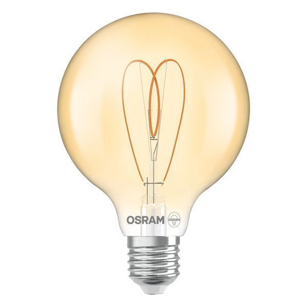 Vintage 1906 Globe 95 60 Heart Filament DIM 8W 922 Gold E27 - , изображение 3