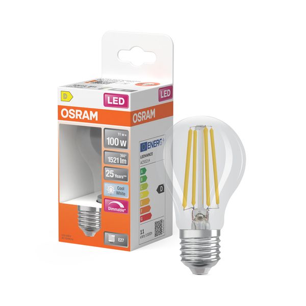 LED Superstar Classic A 100 Filament DIM 11W 840 Clear E27 - , изображение 7