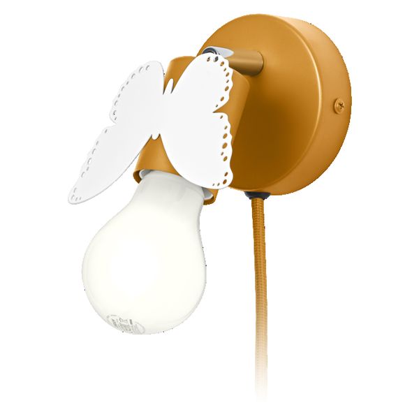 Wall Butterfly E27 Yellow EU Plug - , изображение 6